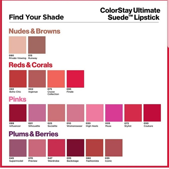 Revlon ColorStay Ultimate Suede Lipstick- 010 WOMENSWEAR - Picture 3 of 6